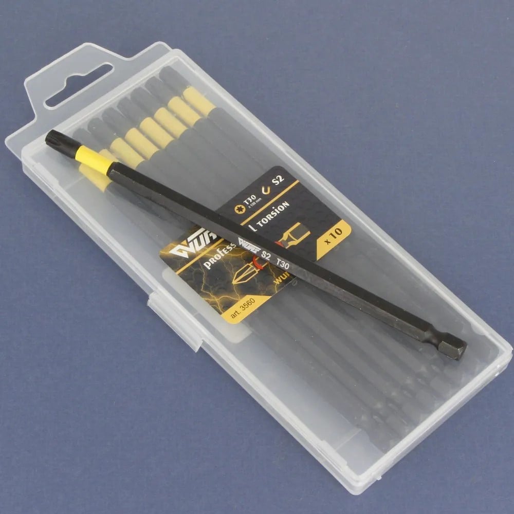 Биты стальные, Wurz TORX Т30 Х 150 мм Torsion (3560) / шт