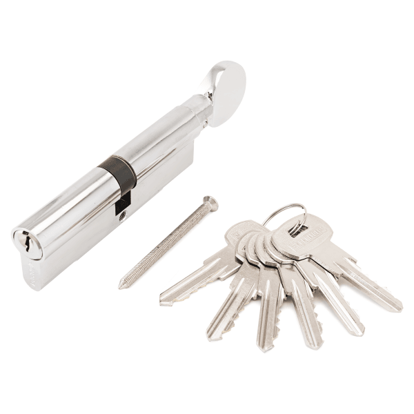 Механизм цилиндровый ключ/верт АЛЛЮР А.G 100-6K CP хром ш.к.7786 (шт)