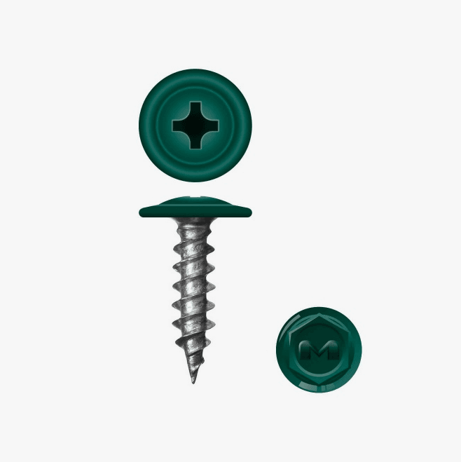 Саморез ПШ острый 4.2*25 мм (6005) Зеленый мох (шт)