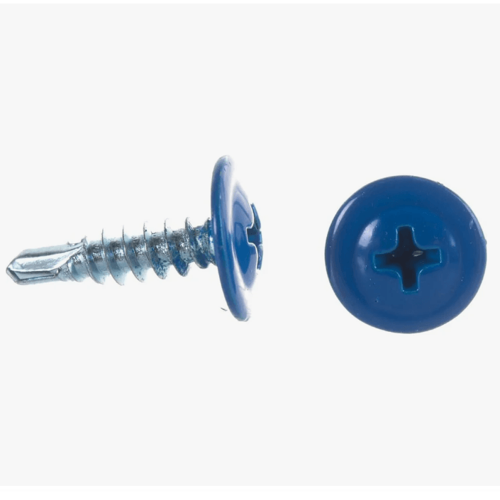 Саморез ПШ со сверлом 4.2*13 мм (5005) Насыщенный синий (шт)
