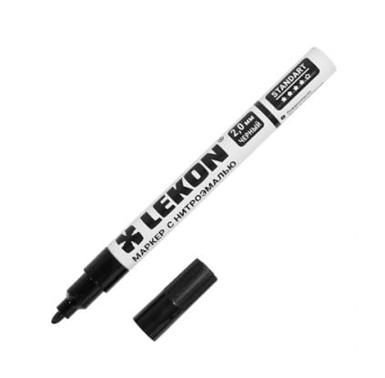 Маркер-краска с нитроэмалью черный 2 мм LEKON Standart 011802 (шт)