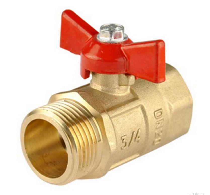 Кран шаровой ПРАКТИК 3/4" г/ш бабочка 131 DN20 ГАЛЛОП / шт