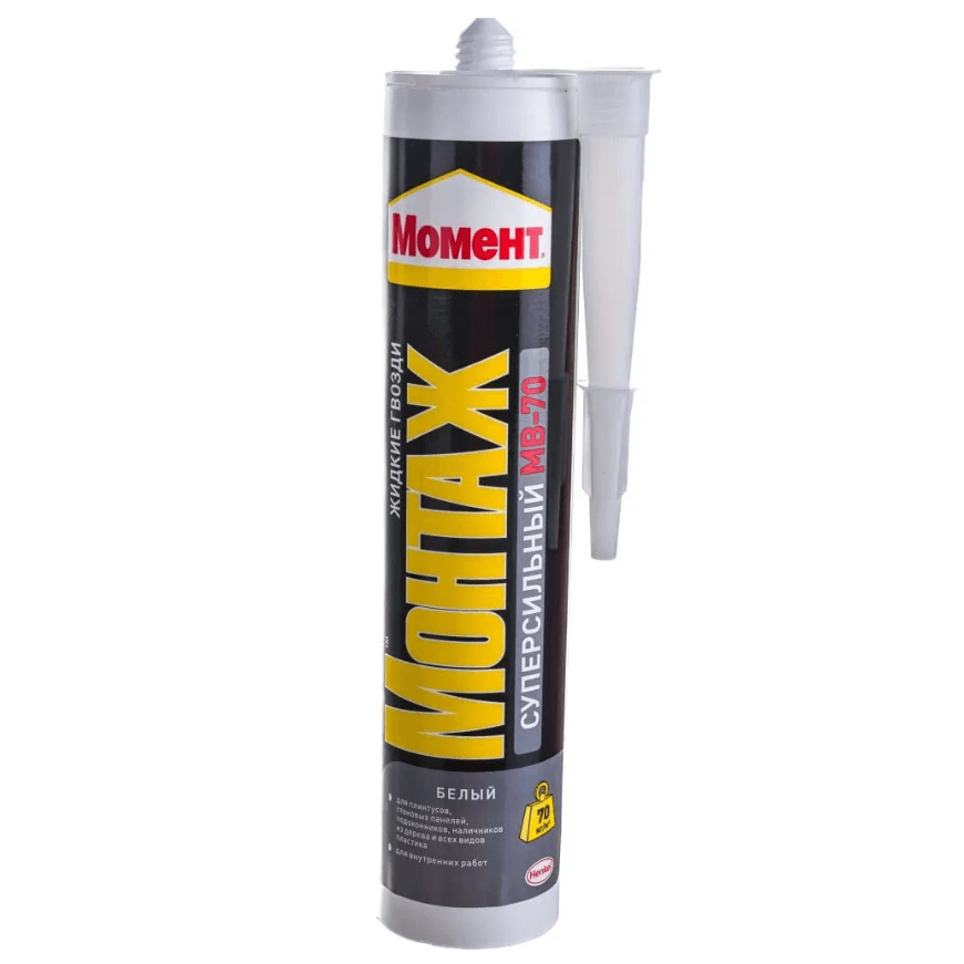 Момент клей Монтаж Суперсильный 400 г.МВ-70 Белый/12 697133