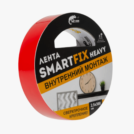 SFV1530Т Сверхсильная лента для внутрен. монтажа W-con SmartFix HEAVY, 1,5*300см, прозрачная (шт)