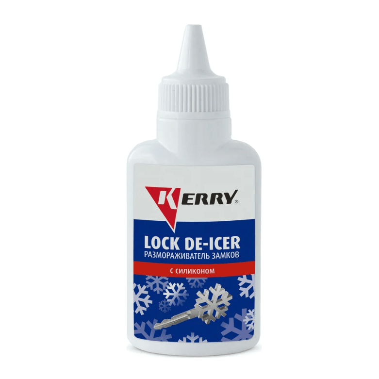 Размораживатель замков с силиконом (флакон с дозатором) KERRY KR-183 (шт)