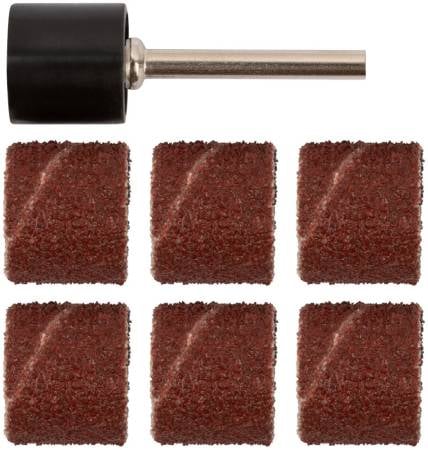 Бандаж наждачный и штифт, набор 7 шт(уп)