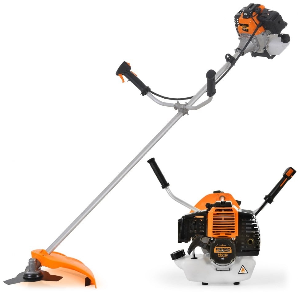 Бензотриммер CARVER PROMO PBC-52 (2 л.с./1,5 кВт, Easy-start; руль; ремень; нож 3-лоп.; леска 2,4)