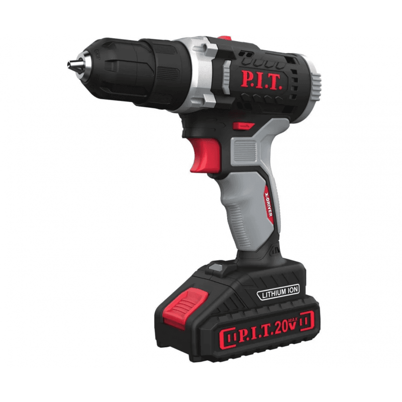 Дрель аккумуляторная P.I.T. PSR18-D5 (20В, БЗП, 2 Li акк.1,5Ач,2 ск,30Нм,быстр.зарядка,кейс)(шт)