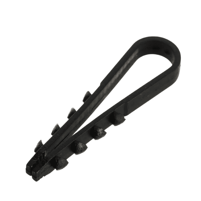 Дюбель-хомут 11-18 мм круглый черный PROconnect (уп)