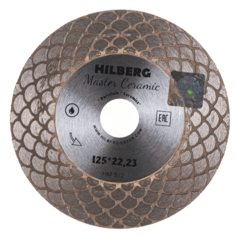 Диск алмазный отрезной 125*22,23 Hiberg Master Ceramik (шт)