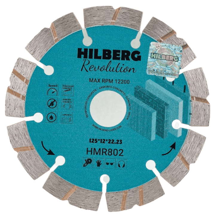 Диск алмазный отрезной 125*22,23*12 Hiberg Revolution (шт)