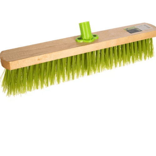 Щетка тротуарная деревян 500 мм, 5 рядная, пластик. тулейка с резьбой, без чер,Сибиртех (шт.)