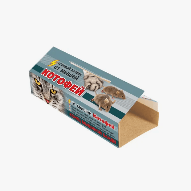 Ср от грызунов КОТОФЕЙ клеевой домик ЕВРО