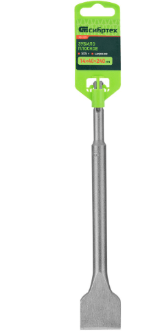 Зубило SDS-plus плоское 14 х 40 х 240 мм, Сибиртех (шт)