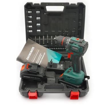 DC NB21 PROMO SET Дрель-шуруповёрт акк. Li-ion, 21В, 2 Ач, бесщёточн. АКБ*2, ЗУ FAVOURITE/121158221